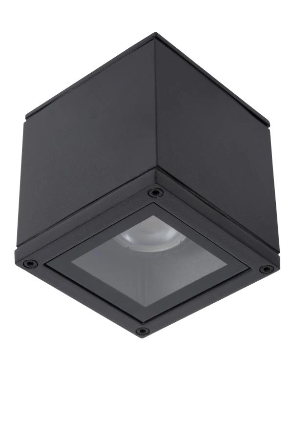 Lucide AVEN - Ceiling spotlight Bathroom - 1xGU10 - IP65 - Black - off